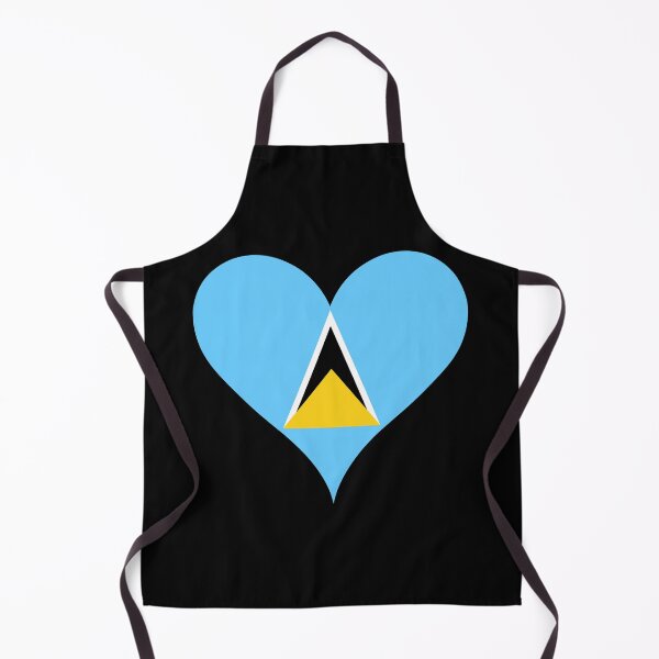 Item preview, Saint Lucia Heart Flag - Sunshine and Unity designed and sold by NTGUILTY.