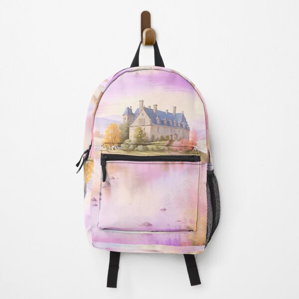 Item preview, Dreamy Fairytale Castle on a Pastel Lake - Fantasy Art designed and sold by Khala.