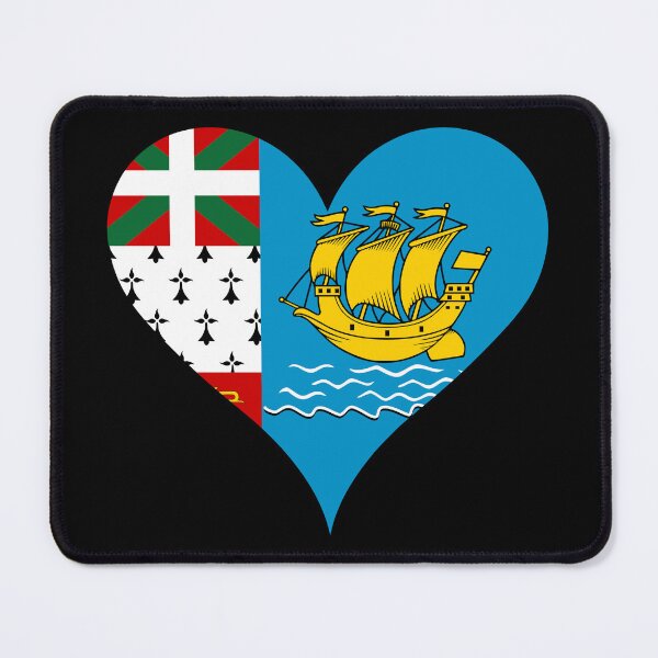 Aperçu de l'œuvre Drapeau Saint-Pierre et Miquelon - Grande Hermine & Patrimoine créée et vendue par NTGUILTY.