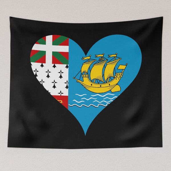 Artikelvorschau, Flagge von Saint-Pierre und Miquelon – Grande Hermine & Heritage entworfen und verkauft von NTGUILTY.