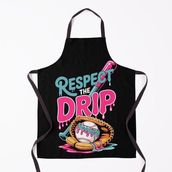 Item preview, Respect the Drip Baseball Donut Funny Sports Humor Graphic designed and sold by designleon19.