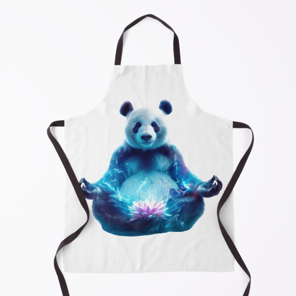Item preview, Zen Panda in Lotus Pose – Mindful Nature Meditation Art designed and sold by VisionaryVeils.