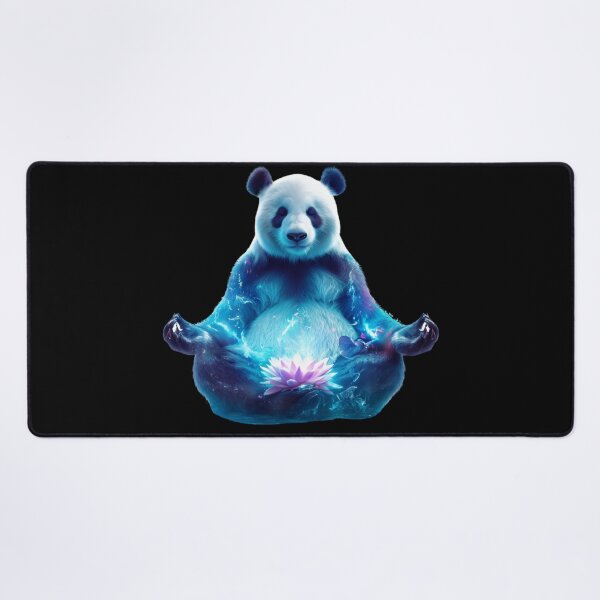 Item preview, Zen Panda in Lotus Pose – Mindful Nature Meditation Art designed and sold by VisionaryVeils.