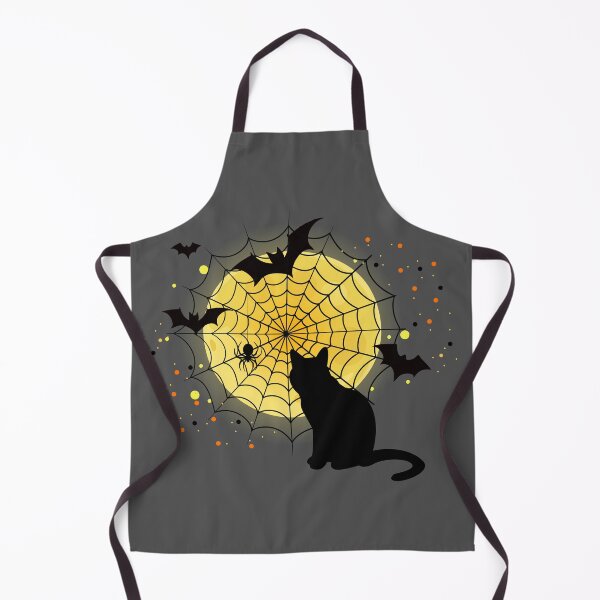 Item preview, Black Cat Halloween Night – Spooky Moon & Spiderweb designed and sold by ade-datt.
