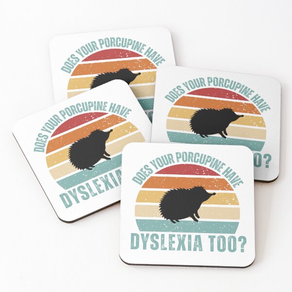 Artikelvorschau, Hat Ihr Stachelschwein auch Legasthenie? – Lustiges Stachelschwein-Humor-T-Shirt entworfen und verkauft von StyledTDesigns.