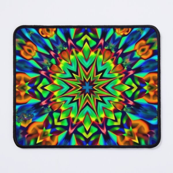 Item preview, Retro Psychedelic Mandala Pattern designed and sold by HLPsychDesigns.