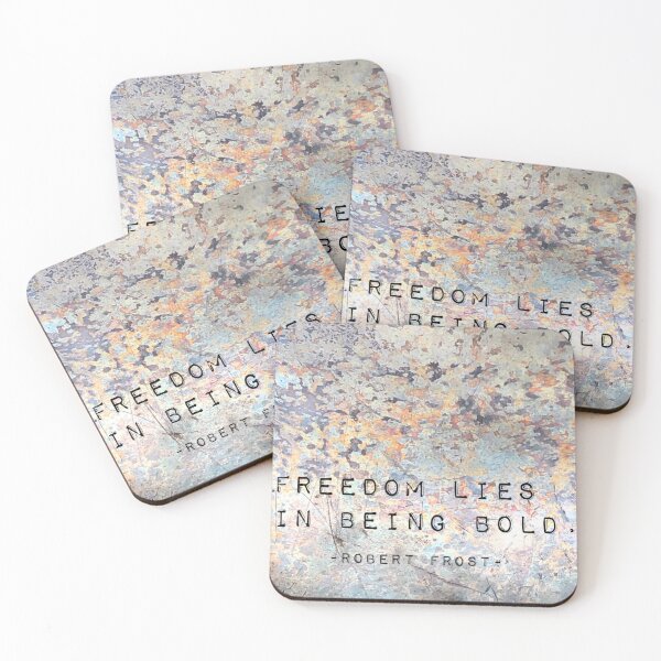 Item preview, "freedom lies in being bold" quote with photograph designed and sold by GiSilver.