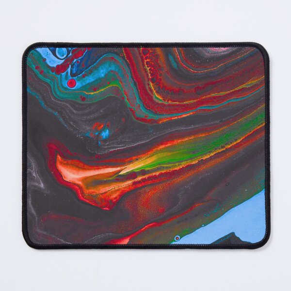 Item preview, Rainbow Ring Evolution Fluid Art Print - Original Acrylic Ring Pour Painting designed and sold by marbledmoonart.