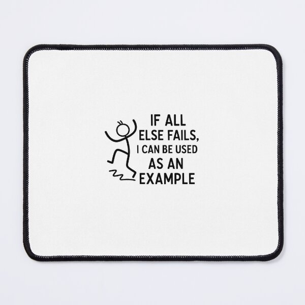 Item preview, If All Else Fails Funny Stick Figure Joke designed and sold by DryWitDad.
