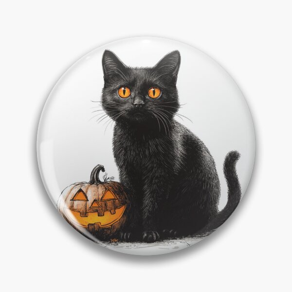 Item preview, Cat with Jack-o-lantern designed and sold by MendaciousMina.