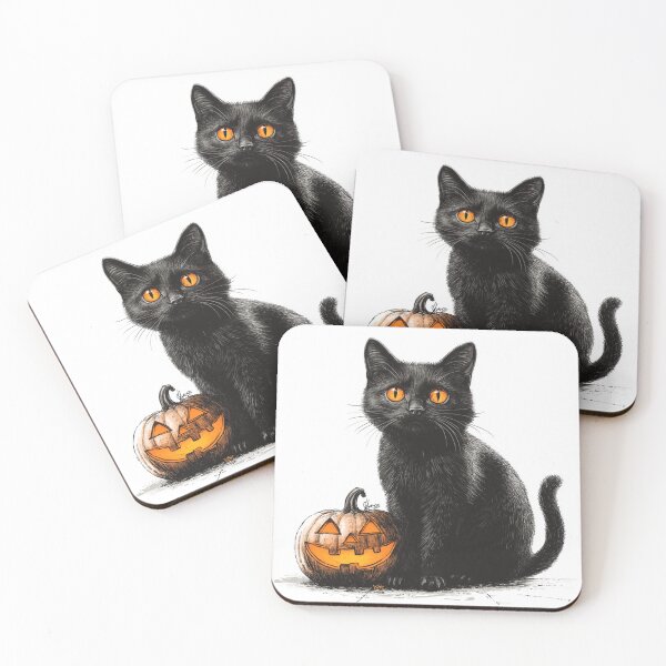 Item preview, Cat with Jack-o-lantern designed and sold by MendaciousMina.