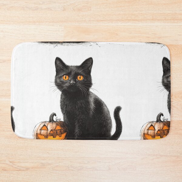 Item preview, Cat with Jack-o-lantern designed and sold by MendaciousMina.