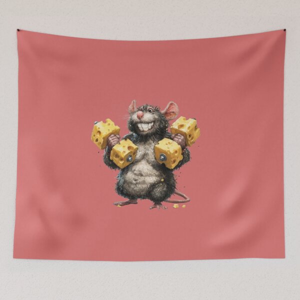 Item preview, Cute Gym Rat Graphic – Funny Exercise Lover Artwork designed and sold by harmzk90.