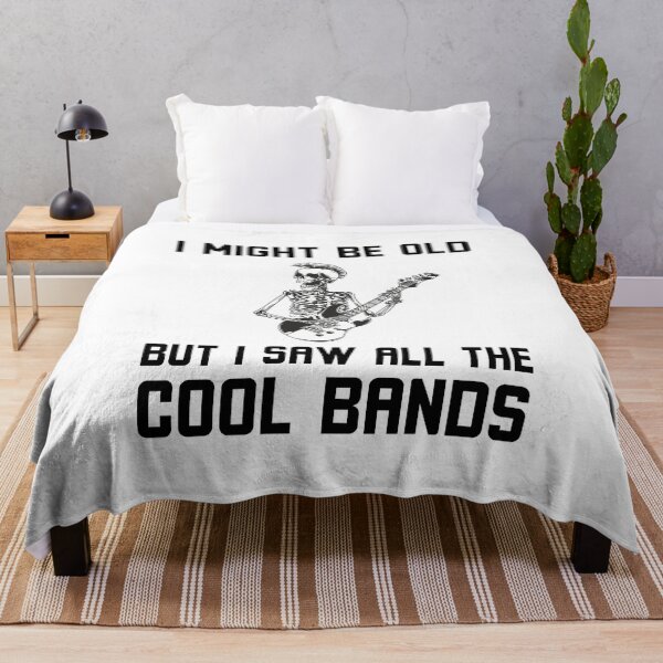 Item preview, Might Be Old But I Saw All The Cool Bands Funny Music Quote designed and sold by snowry.