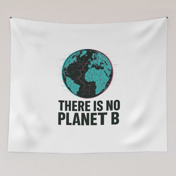 Item preview, ? There Is No Planet B – Vaporwave Glitch Earth Design designed and sold by HoopeStylee.