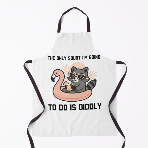 Item preview, The only Squat I'm going to do is diddly funny raccoon designed and sold by snowry.