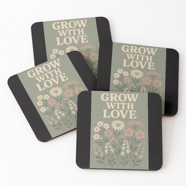 Item preview, ? Grow With Love – Vintage Botanical Wildflower Design designed and sold by HoopeStylee.
