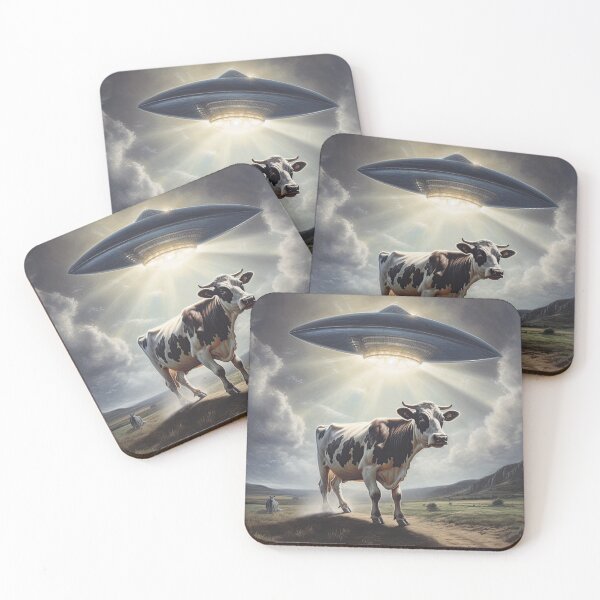 Item preview, Cow Abduction UFO Encounter designed and sold by Shannon Hilson.