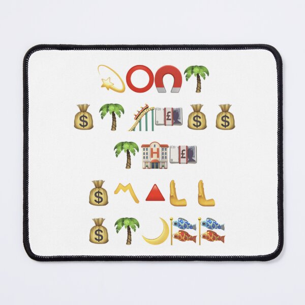Item preview, Don’t Stress The Small Stuff – Unique Emoji Emblems Art | Emoji Hall of Fame Collectible designed and sold by Emoji Emblems.