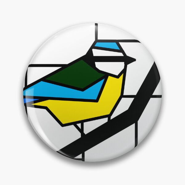Item preview, Mondrian Blue Tit designed and sold by CCArtPrints.