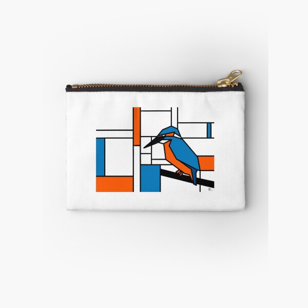 Item preview, Mondrian Common Kingfisher designed and sold by CCArtPrints.