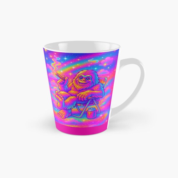Item preview, Chill Bigfoot On Cloud Nine – Neon Rainbow Yeti With Cigar Retro Psychedelic Art designed and sold by Victor Shadehorn.