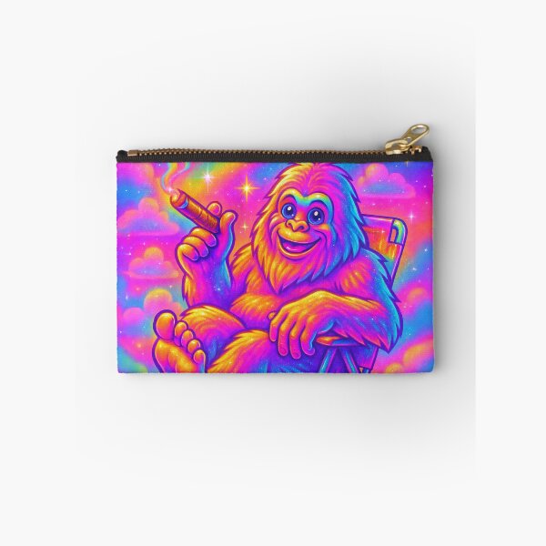 Item preview, Chill Bigfoot On Cloud Nine – Neon Rainbow Yeti With Cigar Retro Psychedelic Art designed and sold by Victor Shadehorn.