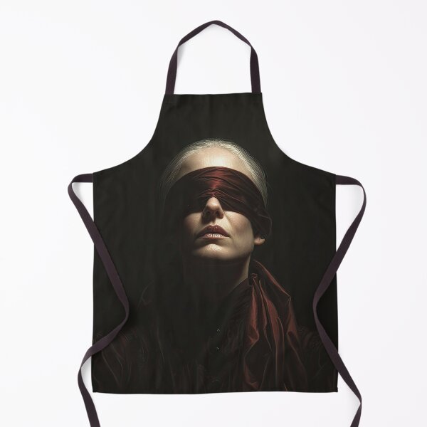 Item preview, Blindfolded Woman in Red Scarf Portrait designed and sold by Shannon Hilson.