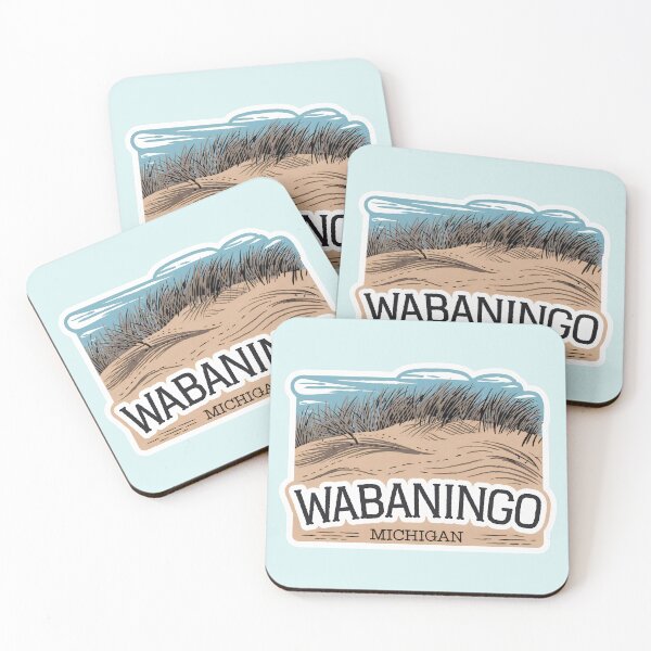 Item preview,  Wabaningo Michigan Retro Line Art designed and sold by TheOldMittenIllustrated.