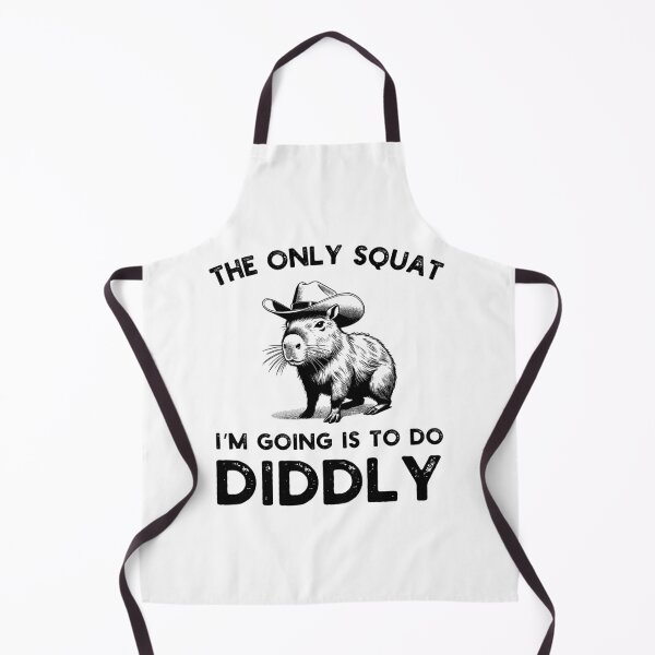 Item preview, The only Squat I'm going to do is diddly funny capybara designed and sold by snowry.