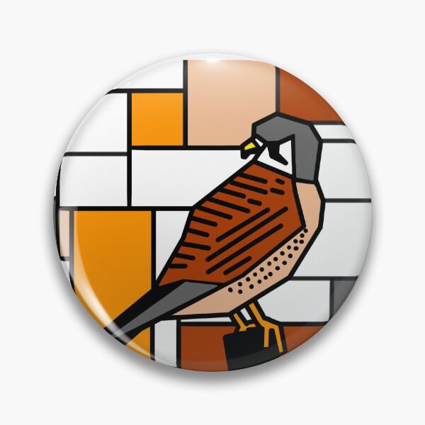 Item preview, Mondrian Common Kestrel designed and sold by CCArtPrints.
