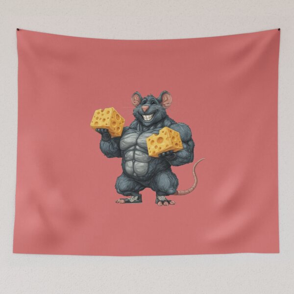 Item preview, Cute Gym Rat Graphic – Funny Exercise Lover Artwork designed and sold by harmzk90.