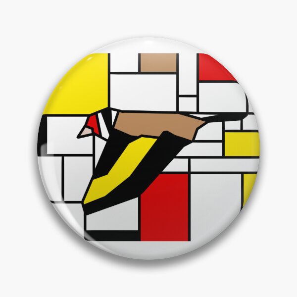Item preview, Mondrian European Goldfinch designed and sold by CCArtPrints.