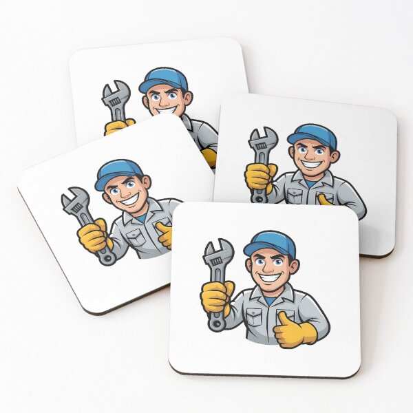 Item preview, Happy Mechanic Labor Day Cartoon Gift designed and sold by CraftStudioCo.