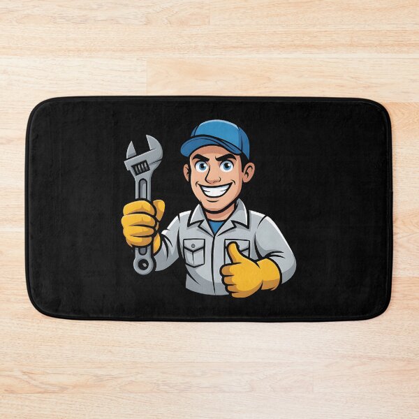 Item preview, Happy Mechanic Labor Day Cartoon Gift designed and sold by CraftStudioCo.