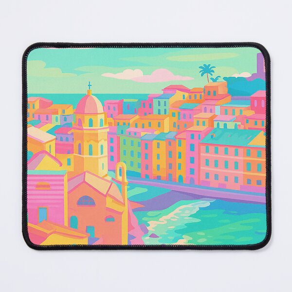 Item preview, Vernazza Italy – Cinque Terre Colorful Poster designed and sold by PopCultureAndStuff.