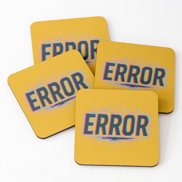 Item preview, Error Neon Glitch Typography designed and sold by ArtComixHaven.