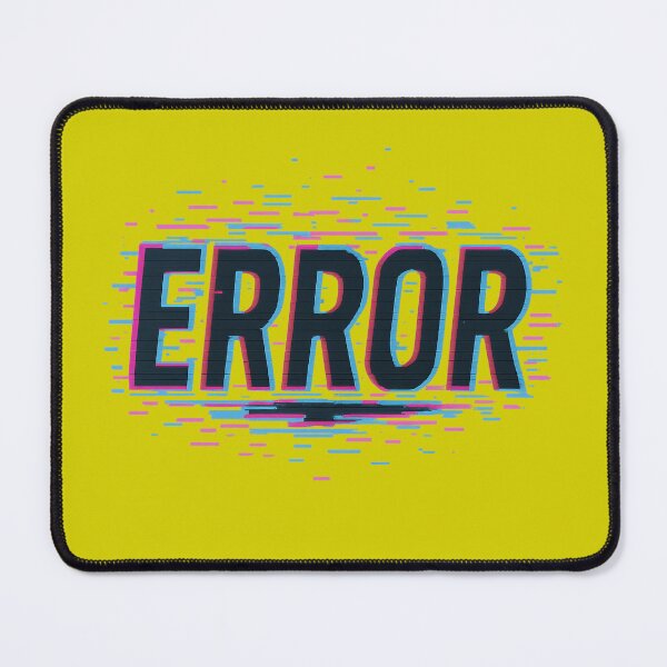 Item preview, Error Neon Glitch Typography designed and sold by ArtComixHaven.