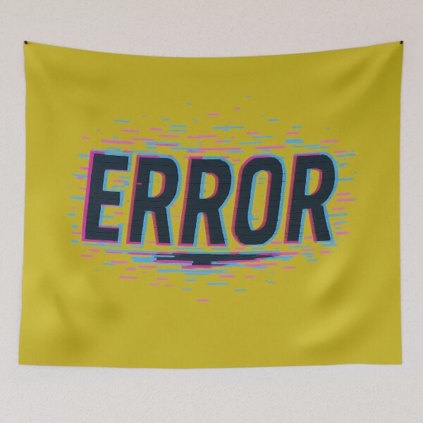 Item preview, Error Neon Glitch Typography designed and sold by ArtComixHaven.