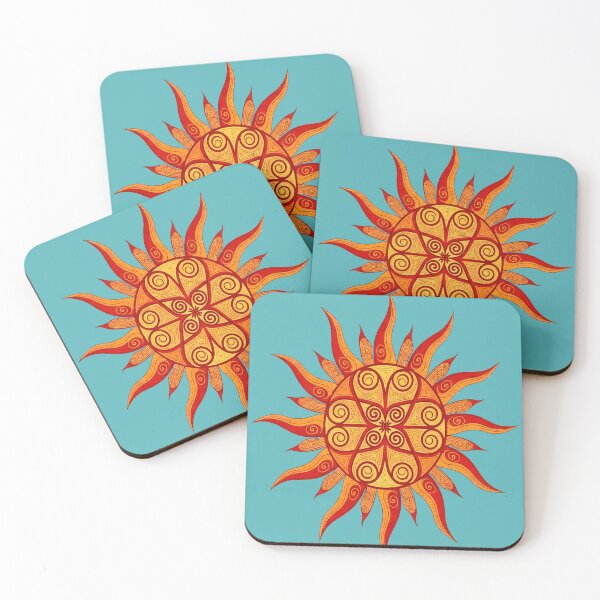Item preview, Ornamental Boho Sun  – Vibrant Botanical Tattoo Art designed and sold by  Ojo de Lilith.