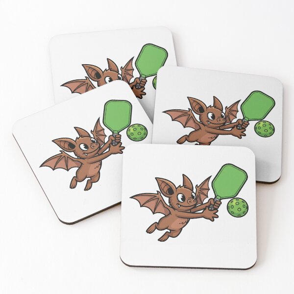 Item preview, Pickleball Bat Halloween Sport – Cute Bat Minimalist Animal Art designed and sold by BeaverFriends.