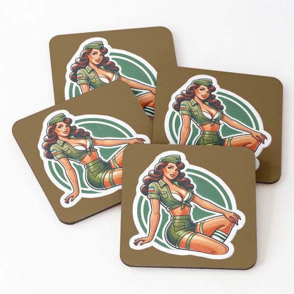 Item preview, Vintage Military Pin-Up Girl WWII-Style Artwork designed and sold by PinUpPizzazz.
