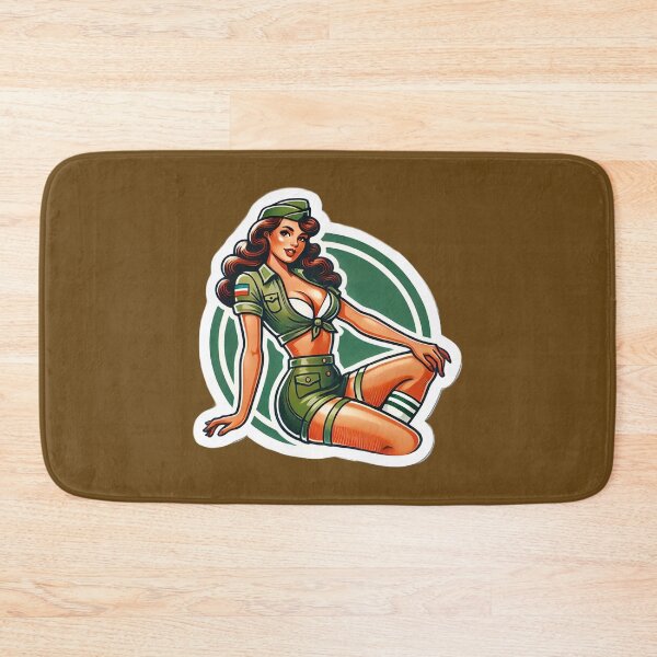 Item preview, Vintage Military Pin-Up Girl WWII-Style Artwork designed and sold by PinUpPizzazz.