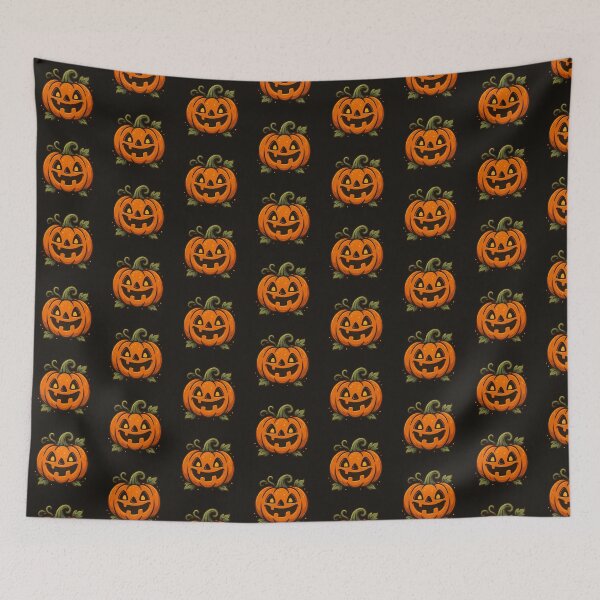Item preview, “Smiling Pumpkin Pal for Spooky Fun” designed and sold by JuicyTuna82.