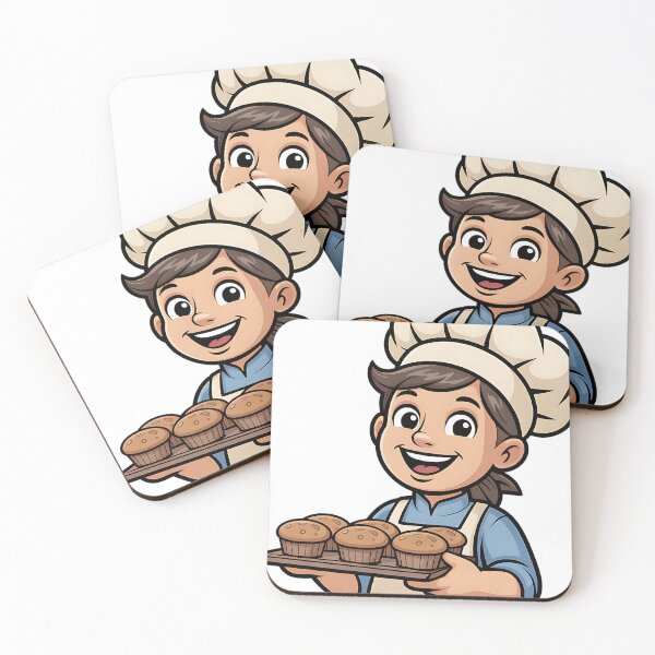 Item preview, Labor Day Bakery Worker Chef Muffins Illustration Art designed and sold by CraftStudioCo.