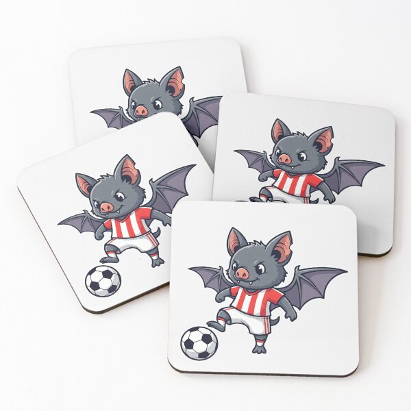 Item preview, Soccer Bat Halloween Sport – Cute Bat Minimalist Animal Art designed and sold by BeaverFriends.