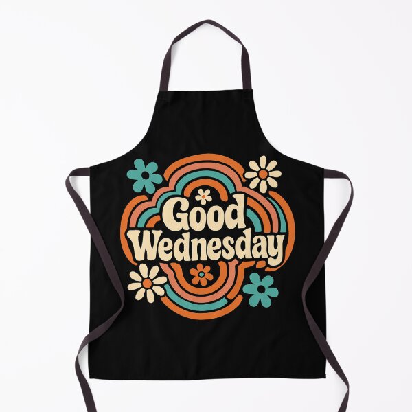 Item preview, Groovy Good Wednesday Retro Floral designed and sold by SoftStyleStudio ⭐⭐⭐.