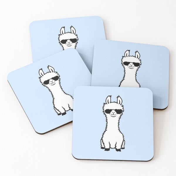 Item preview, Llama Sunglasses Sitting No Drama Probllama Funny Alpaca designed and sold by shirt-o-mat.