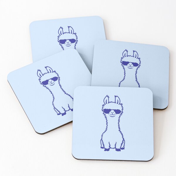 Item preview, Llama Sunglasses Sitting No Drama Probllama Funny Alpaca designed and sold by shirt-o-mat.