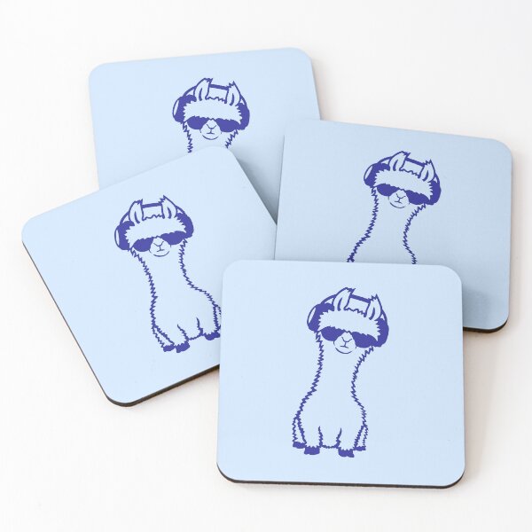 Item preview, DJ Llama Cool Sunglasses Headphone Party Music Club designed and sold by shirt-o-mat.